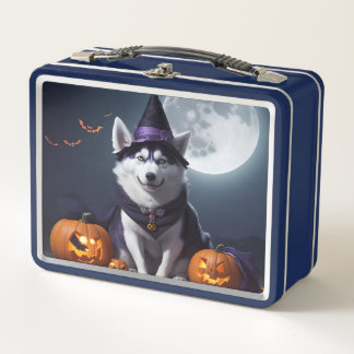 Husky Hond Halloween Avontuur Moonlit Magic Spooky