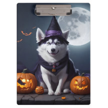 Husky Hond Halloween Avontuur Moonlit Magic Spooky