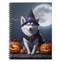 Husky Hond Halloween Avontuur Moonlit Magic Spooky