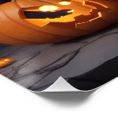 Husky Hond Halloween Avontuur Moonlit Magic Spooky Perfect Poster (Hoek)