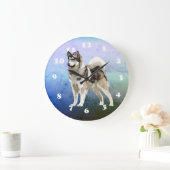 Husky Hond, Husky Art Wall Clock Grote Klok (Huis)