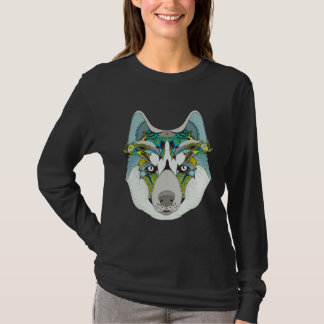 Husky Hond Illustratie Hond T-shirt