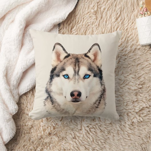 Husky-hond kunstontwerp kussen (Deken)