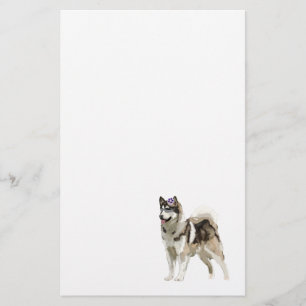 Husky hond met zonnebril Stationery Briefpapier