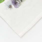 Husky-hond-moeder bloemendesign fleece deken (Hoek)