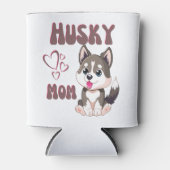 Husky Hond Moeder Kawaii Puppy Schattig Grappig on Blikjeskoeler (Voorkant)