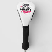 Husky Hond Moeder Leuk Kawaii Ontwerp Golfheadcover (Voorkant)