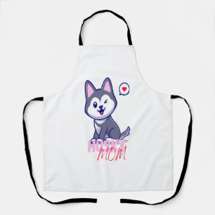 Husky Hond Moeder Leuke Kawaii Puppy Schort