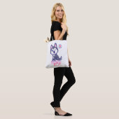 Husky Hond Moeder Leuke Kawaii Puppy Tote Bag (Op model)