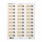 Husky-hond retouradreslabel etiket (Full Sheet)