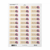 Husky-hond retouradreslabel etiket (Full Sheet)