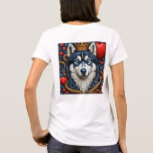 Husky hond t-shirt (Achterkant)
