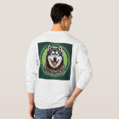 Husky hond t-shirt (Achterkant volledig)