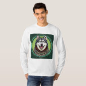 Husky hond t-shirt (Voorkant volledig)