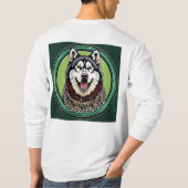 Husky hond t-shirt (Achterkant)