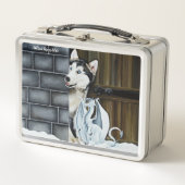 Husky Hond Witte Draak Avontuur (Voorkant)
