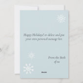 Husky Hond Witte Draak Avontuur Feestdagenkaart (Achterkant)