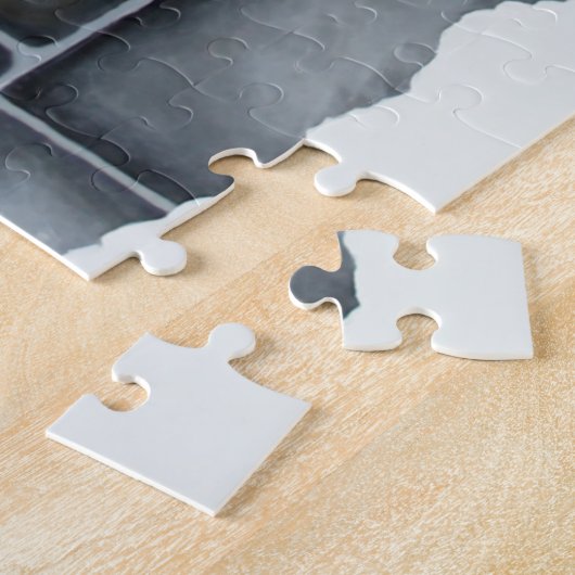 Husky Hond Witte Draak Avontuur Legpuzzel (Zijkant)