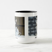 Husky Hond Witte Draak Avontuur Mok (Midden)