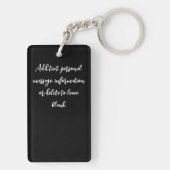 Husky Hond Witte Draak Avontuur Sleutelhanger (achterkant)