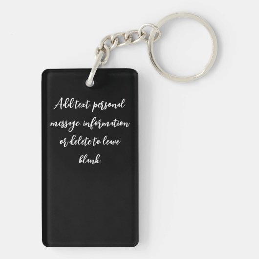 Husky Hond Witte Draak Avontuur Sleutelhanger (achterkant)