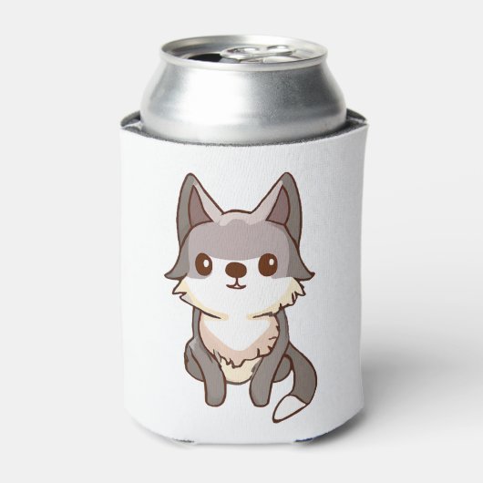 Husky hond wolfshond blikjeskoeler (Blikje Voorkant)