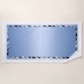 Husky Honden Handdoek Husky Malamute Strand Handdo (Voorkant)