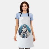 Husky-hondendokter   schort (Gedragen)