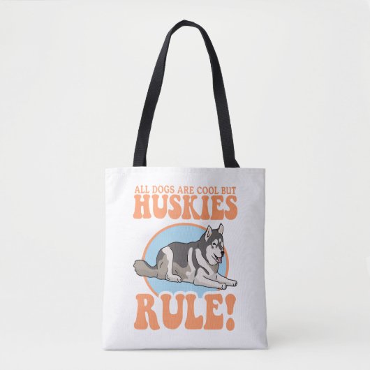 Husky Hondeneigenaar Huskies Tote Bag (Voorkant)