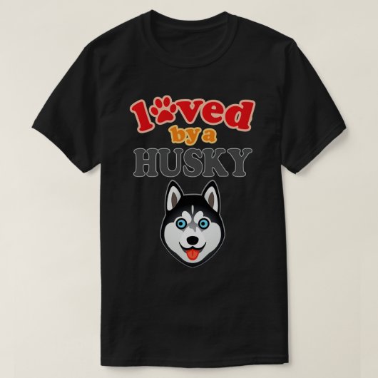 Husky Hondenliefhebber 1 T-shirt (Design voorkant)