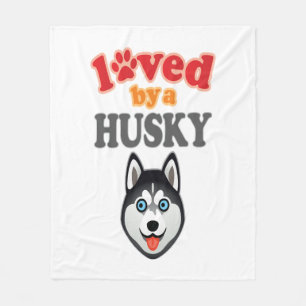 Husky Hondenliefhebber Fleece Deken