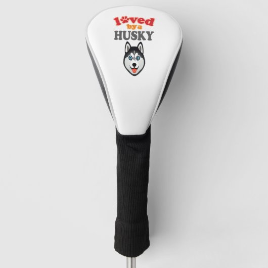 Husky Hondenliefhebber Golfheadcover (Voorkant)