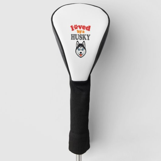 Husky Hondenliefhebber Golfheadcover (Voorkant)