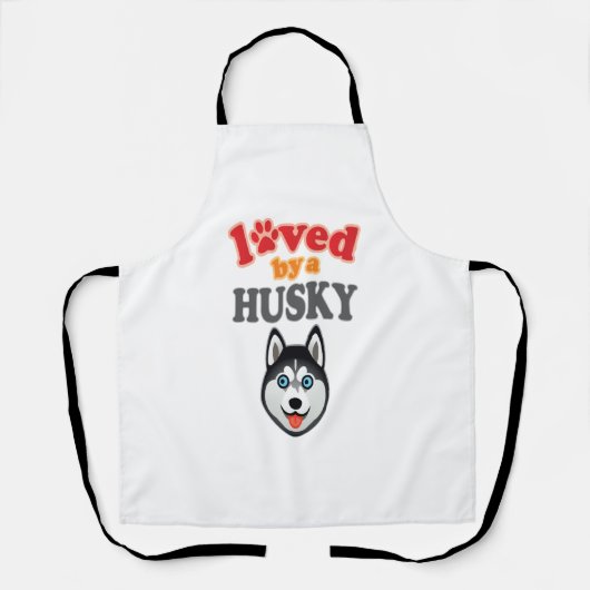 Husky Hondenliefhebber Schort (Voorkant)