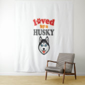 Husky Hondenliefhebber Wandkleed (In situ)