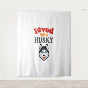 Husky Hondenliefhebber Wandkleed