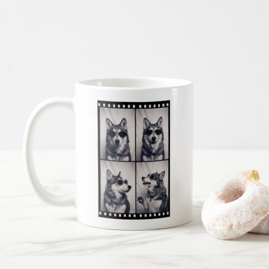 Husky Hondenportret Koffiemok (Met donut)