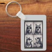 Husky Hondenportret Sleutelhanger (Voorkant)