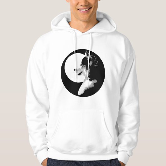 Husky Hoodie Wolf Art Hooded Sweatshirt Dog Shirts (Voorkant)