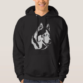 Husky Hoodie Wolf Art Hooded Sweatshirt Dog Shirts