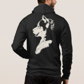 Husky Hoodie Wolf Art Kangaroo Jacket Dog Shirts (Achterkant)