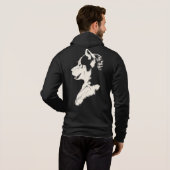 Husky Hoodie Wolf Art Kangaroo Jacket Dog Shirts (Achterkant volledig)
