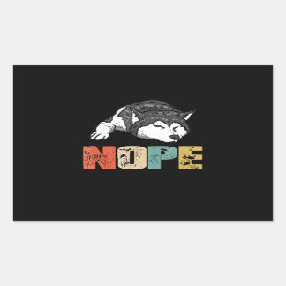 Husky | Hope Funny Siberian Husky Hondenliefhebber Rechthoekige Sticker