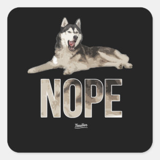 Husky | Hope Siberian Husky Owner Husky Dog Funny Vierkante Sticker