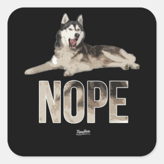 Husky | Hope Siberian Husky Owner Husky Dog Funny Vierkante Sticker