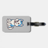 Husky Howlers Husky Dog Power Logo Art Bagagelabel (Achterkant horizontaal)