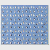 Husky Howlers Husky Dog Power Logo Art Cadeaupapier (Vlak)