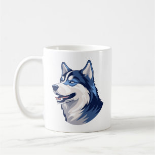 Husky Howlers Husky Dog Power Logo Art Koffiemok