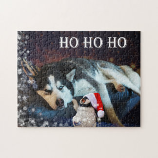 Husky Humbug kerst Legpuzzel