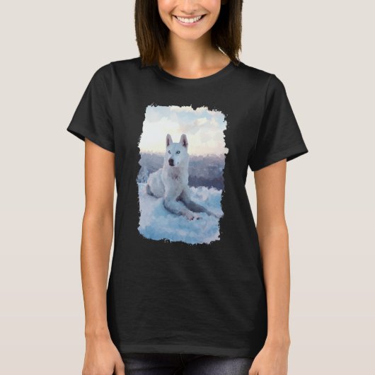 Husky  husky owner  dog t-shirt (Voorkant)